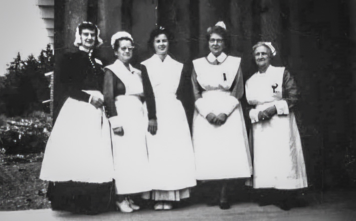 historic image of nurses