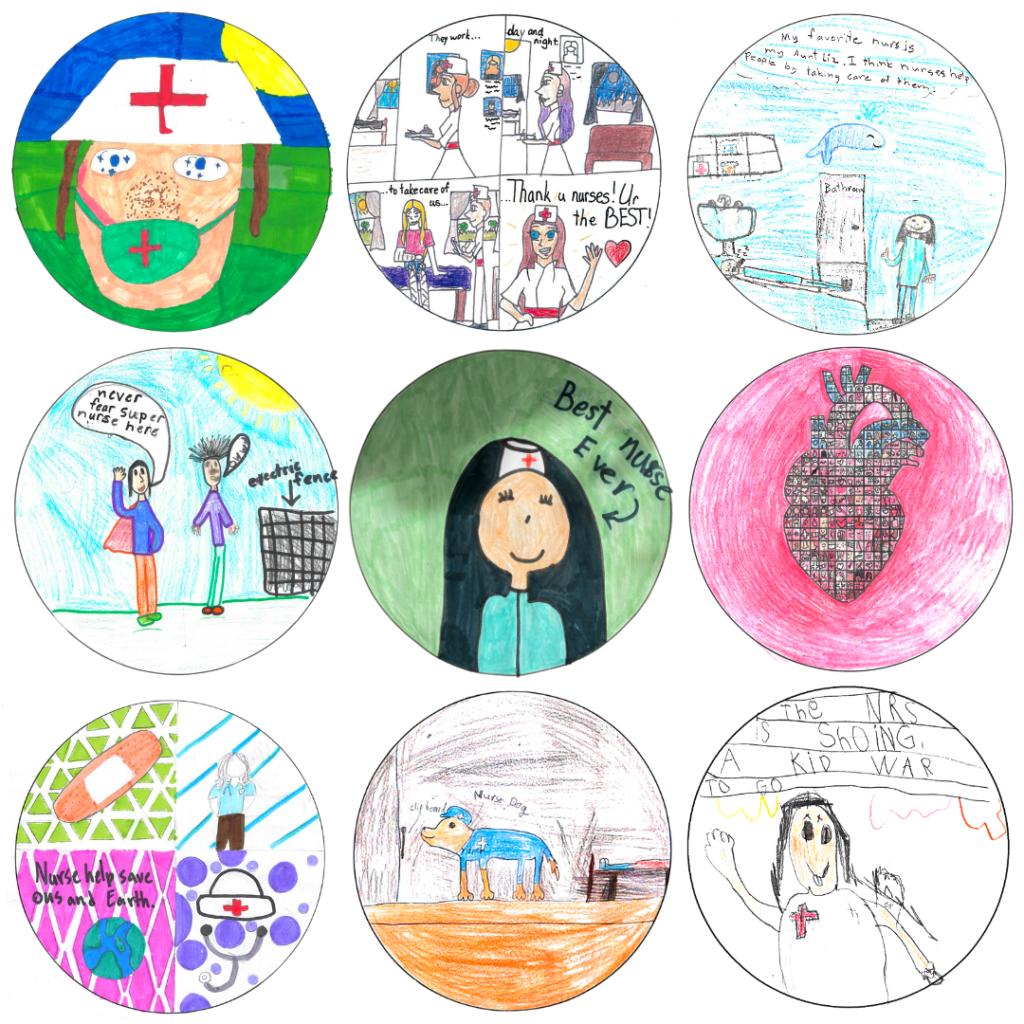 nurses week childrens' illustrations thanking nurses