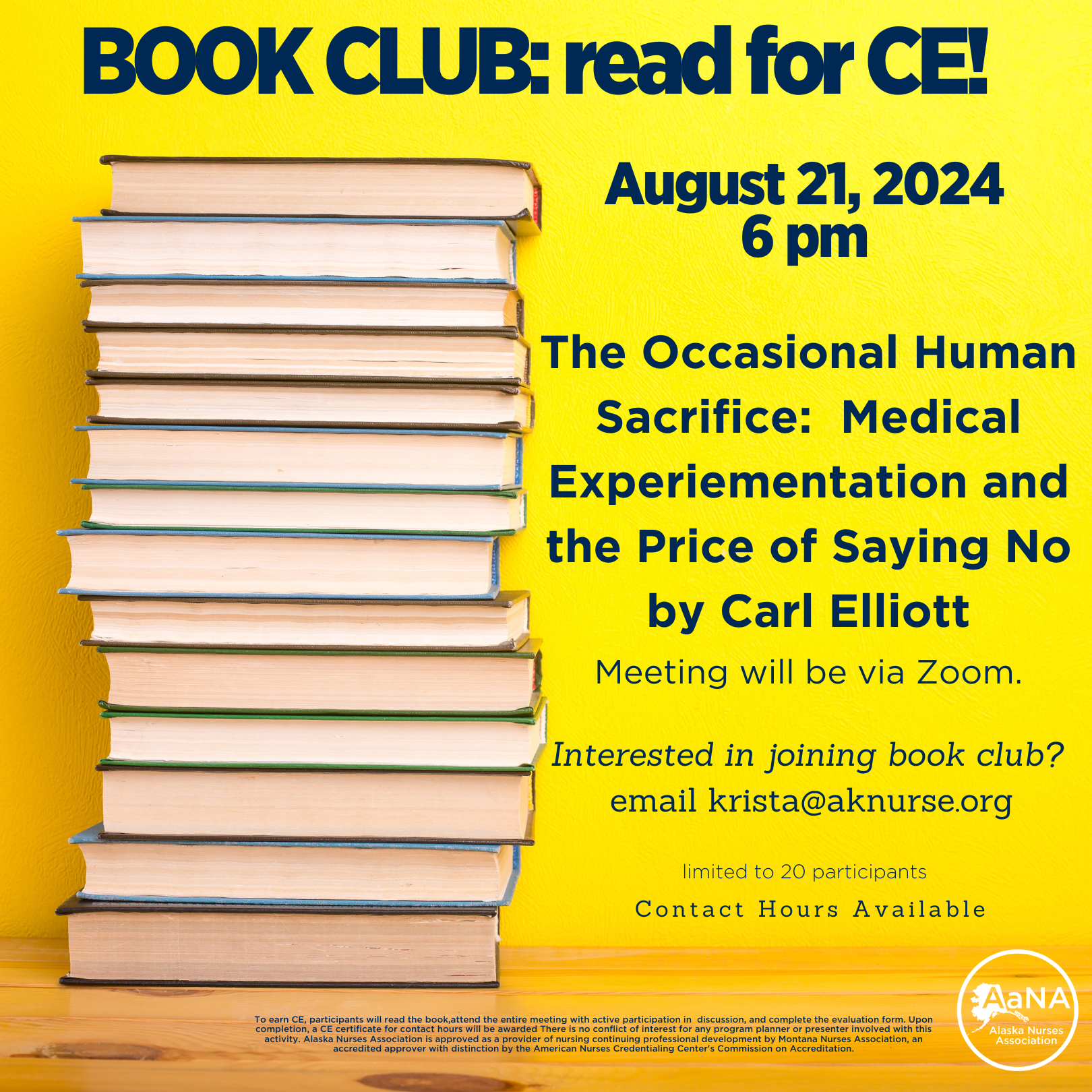 Book Club:  The Occasional Human Sacrifice